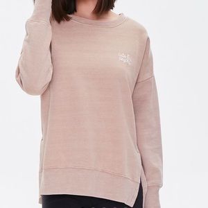 F21 “cute but psycho” pullover | Taupe | Size : L